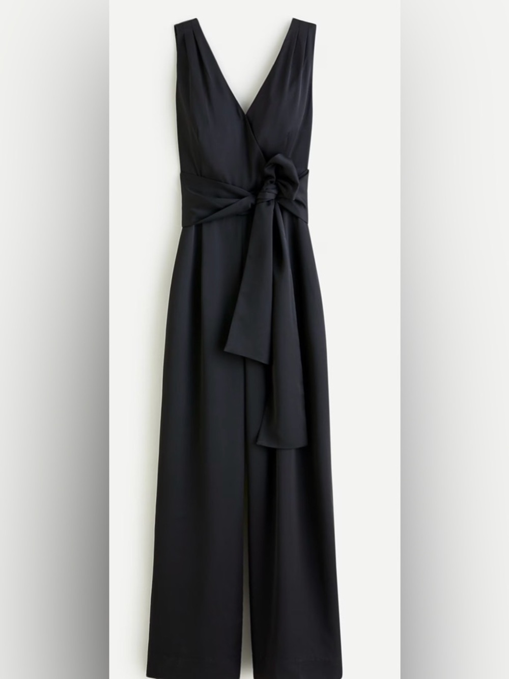 J Crew Wide-leg V-neck jumpsuit navy size 0